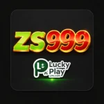 ZS999 Game logo with LuckyPlayPK.com branding on dark square background.